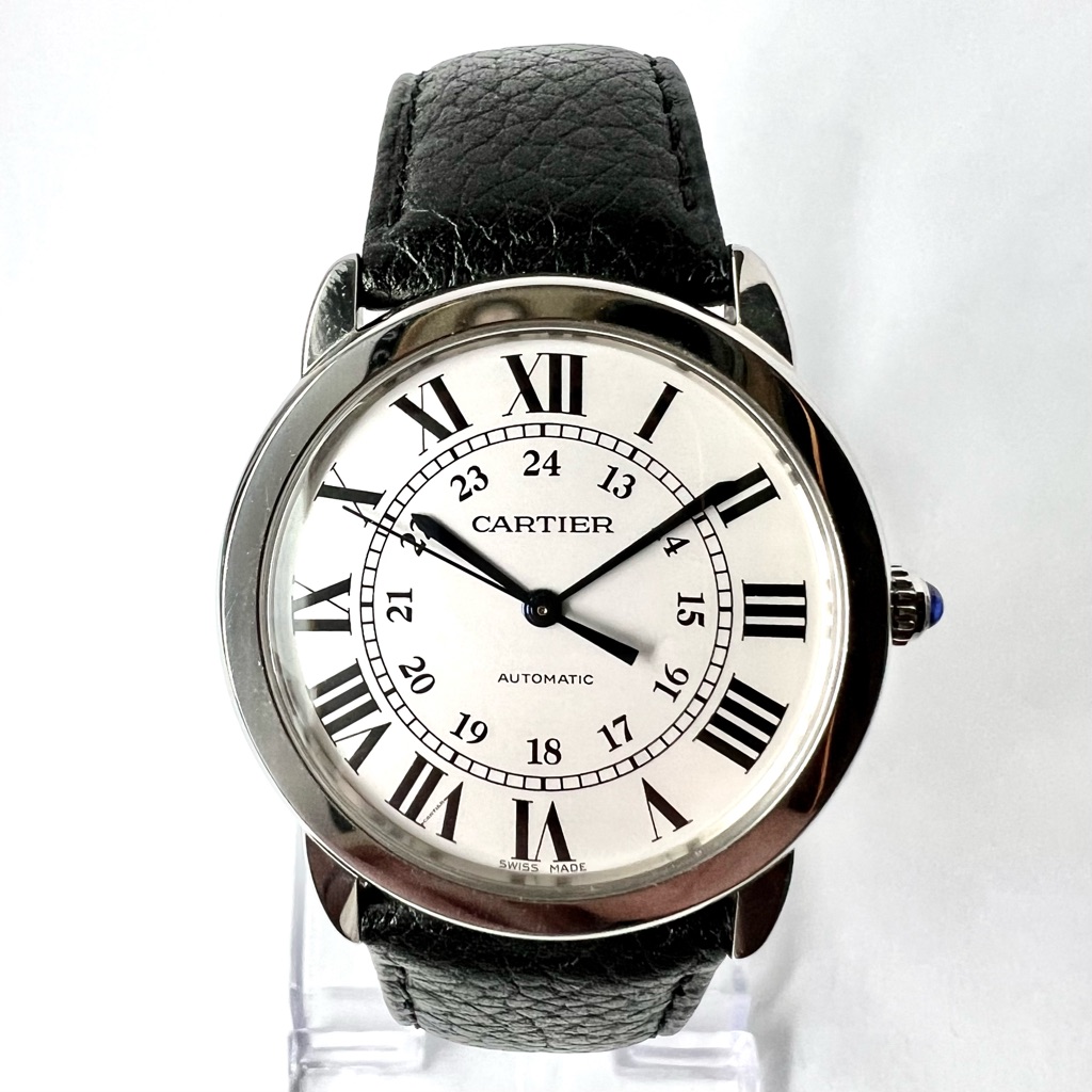 Cartier Ronde Solo 36mm Automatic Steel Watch Silver Dial